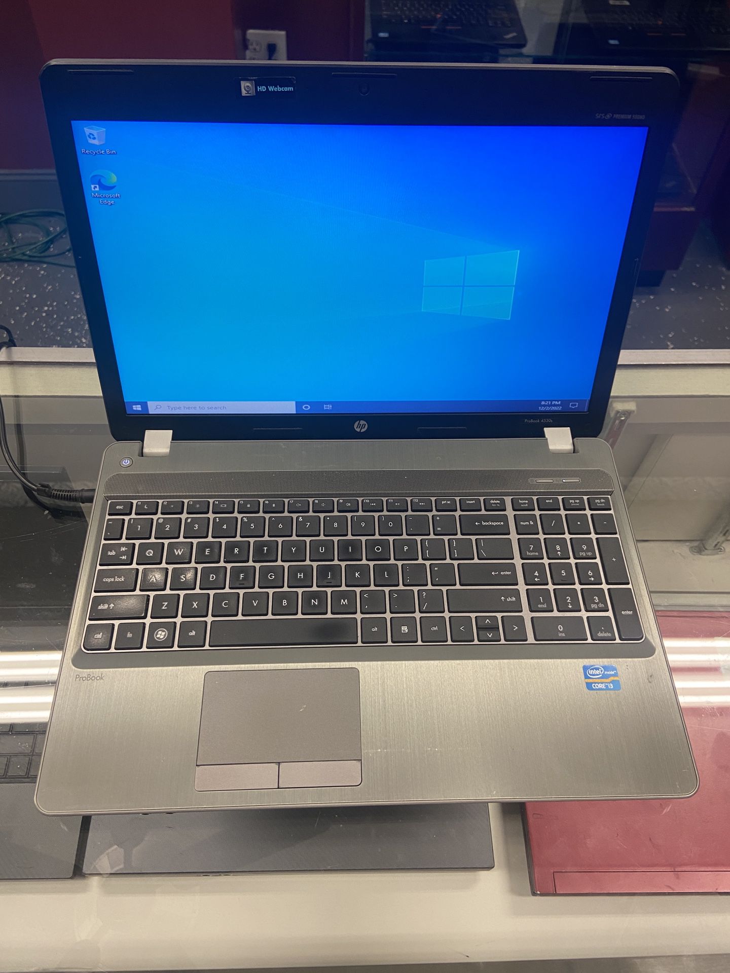 Nice 15.6” HP Probook i3 Laptop w/Windows 10