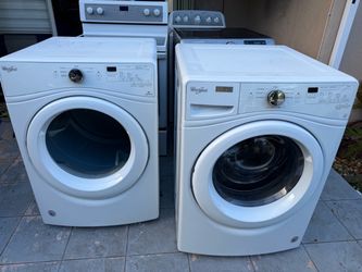 Whirlpool Washer and Dryer Set 4.5 cu 7.4 cu 3 months warranty delivery and installation available