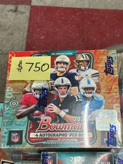 2026 Bowman Football Hobby Jumbo Box 4 Autos Chrome NFL New Sealed IN Hand