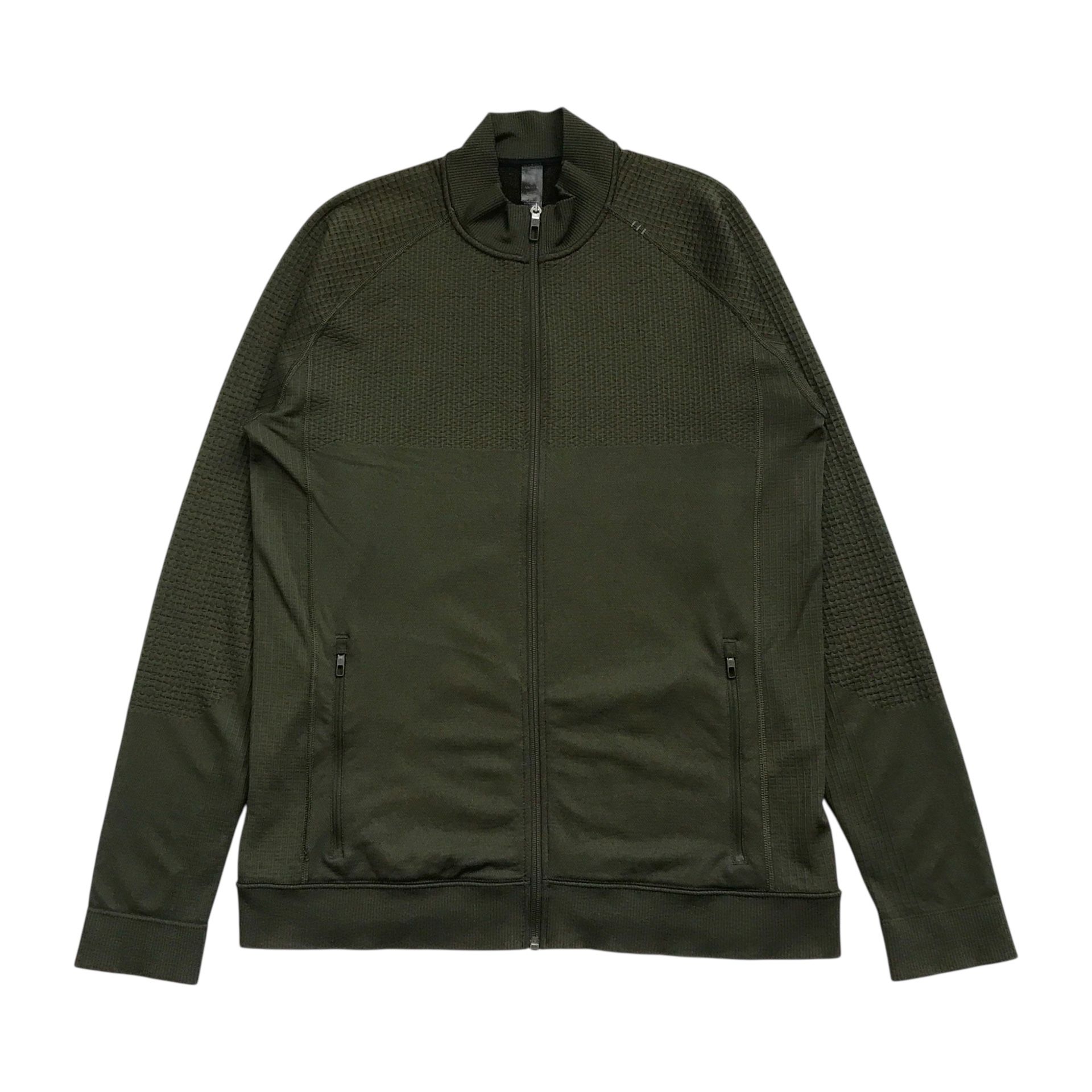 Lululemon Engineered Warmth Jacket Mens XL Green Sweatshirt Merino Wool Blend