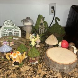 Fairy Garden Birthday centerpieces 