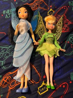 Disney Fairies Tinker Bell and Silvermist Dolls