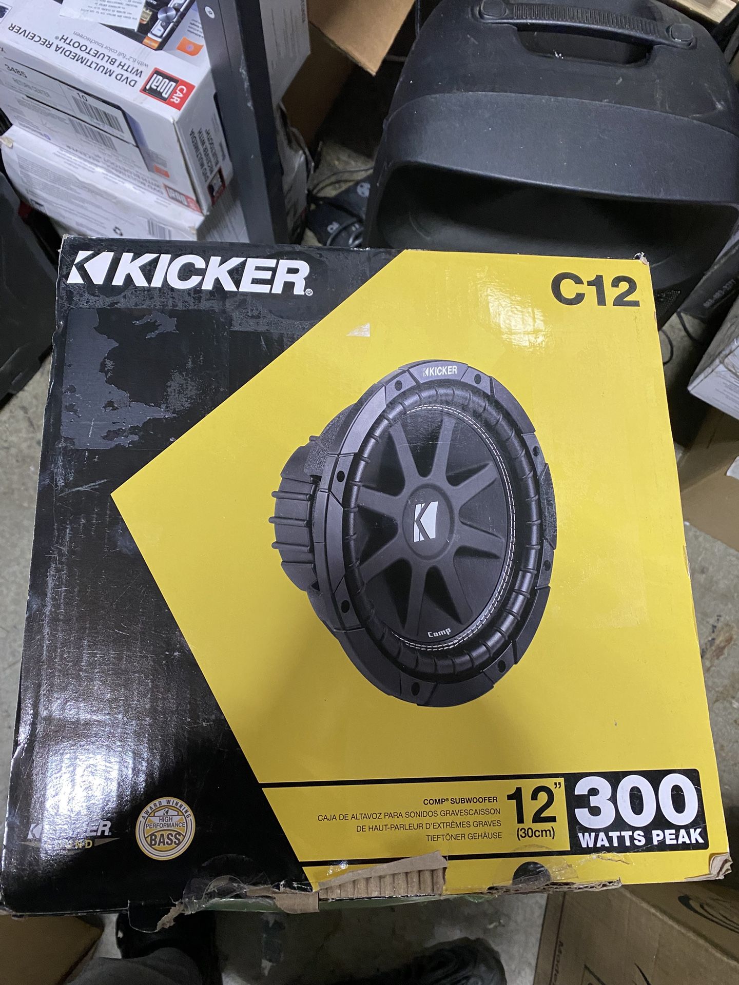 New Kicker 43C124 Classic 12" Comp 4 Ohm SVC Subwoofer