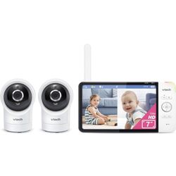 Vtech 7” Smart Wi-Fi Remote Access White/Gray