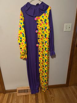 Adult Clown costume One size Halloween dress up birthday