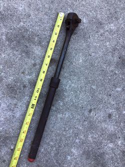 18" Long heavy duty extension extendable telescopic auto car truck motor engine wrench tire 1/2" 3/8" wheel tool 