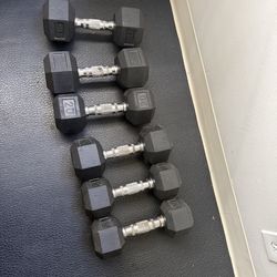 Flybird Adjustable Weight Bench + Dumbbell Set (15lb, 20lb, 25lb)