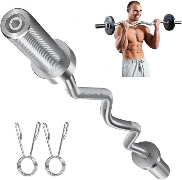Olympic EZ Curl Bar (plates Holders Included)