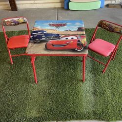 Cars 🚗 Kids Folding Card Table And Chairs