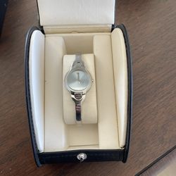 Women’s Movado Kara Watch With Steel Blue Face.