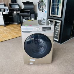 Samsung 4.5 Cu. Ft. Champagne Front Load Washer With Steam - WF45RAC PHPKV