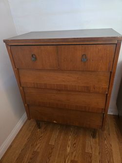 Vintage Mid-Century Modern Dresser & Tall Chest – Matching Set – $425 OBO