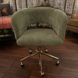 Velvet Chenille, Green Office Chair 