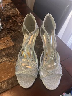 Silver Slipper Heels!