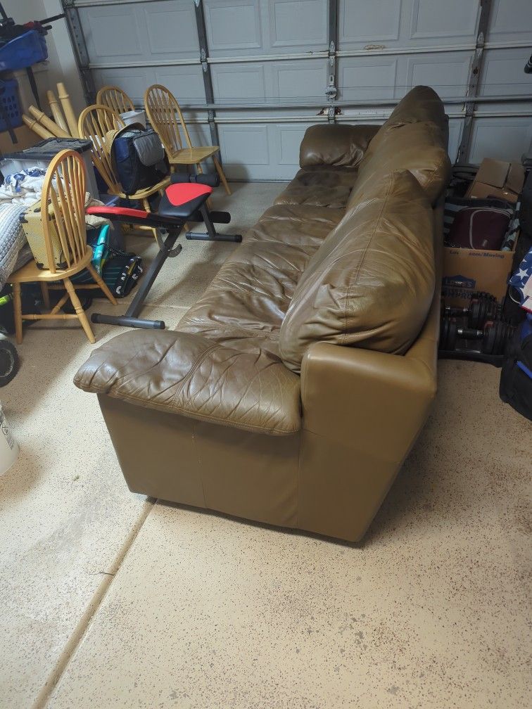 Italian Leather Couch