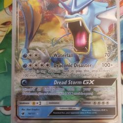 Pokemon TCG 2017 Gyarados GX Full Art Holo Predict PSA 9
