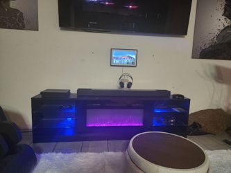 Fire place TV stand for $80