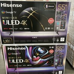55” Inch Hisense  Mini-LED UHDTV 4K U8