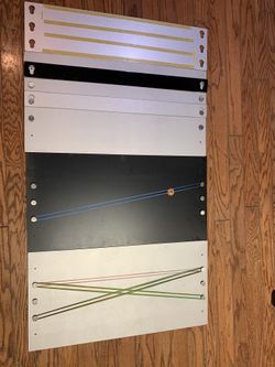 MSePottery barn kids magnetic wallboard with rubberbands