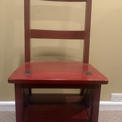Pottery Barn Wooden Chair Converts To Step Stool
