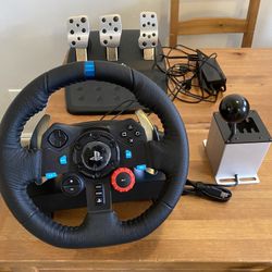 Logitech G29 Wheel, Pedals, Shifter PS3/PS4/PS5/PC USB