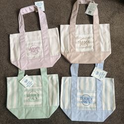 New Trader Joe’s Mini Tote Bag Striped
