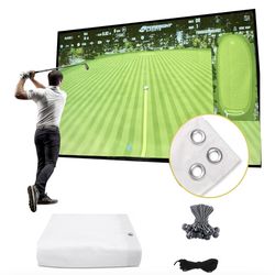 Golf Simulator Impact Screen（118 * 78 98 * 98 118 * 118 118 * 138） for Golf Training, Indoor Golf Simulators, Washable Golf Impact Screen for Golf Pra