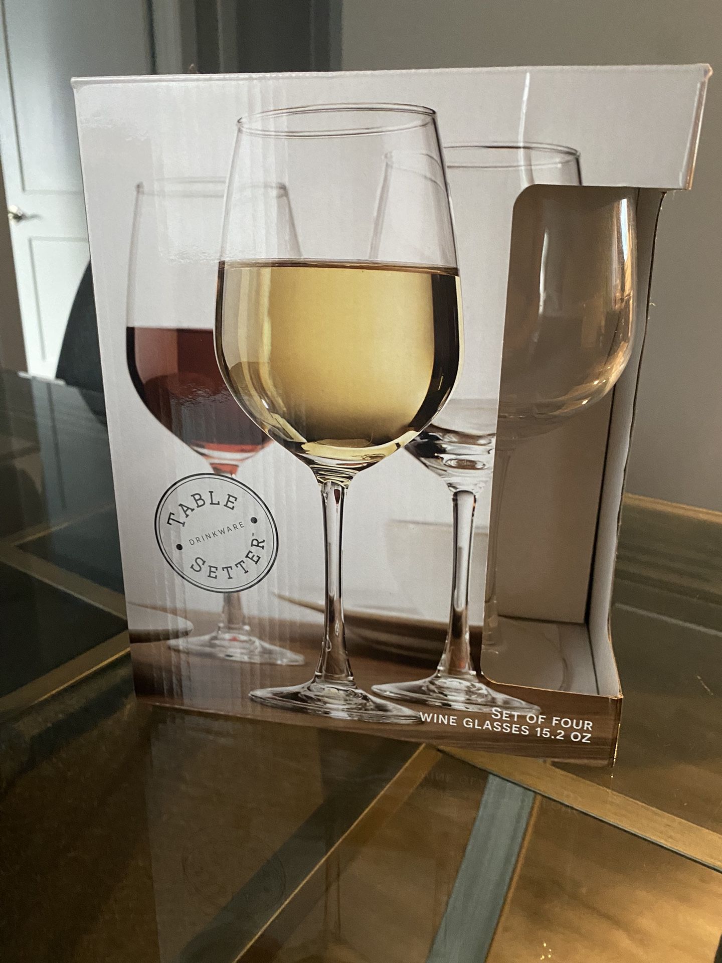 Wine Glasses Bundle- 2 Sets (8 Glasses Total)