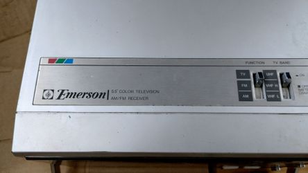 Old school Emerson AM FM TV has antenna