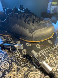 Specialized shoes and crank brothers pedals