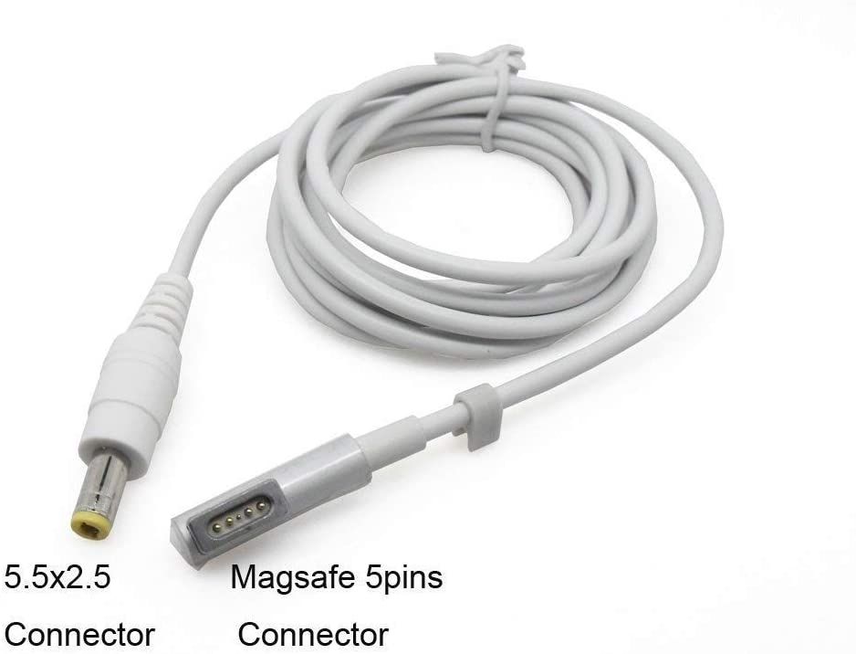 GUGGHA EM1 Charging Cable for 2006 to 2012 MacBook Pro Air, Work with GUGGHA P65 (Connector 5.5x2.5mm to Magsafe1-L)