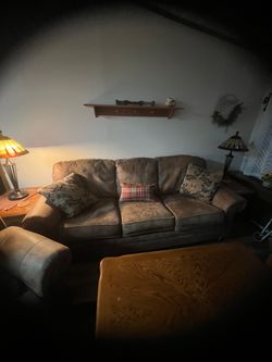 Microfiber brown Sofa bes and Chair must sell
