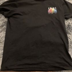 Black Multicolor MA Drip Logo T-Shirt