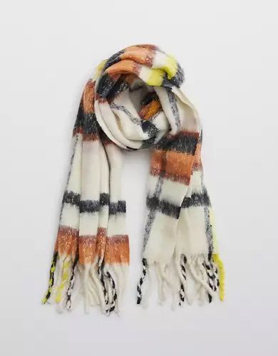Aerie Oversized Plaid Blanket Scarf