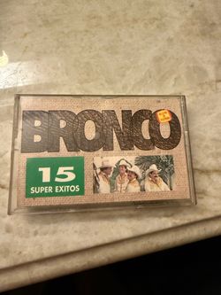 Bronco 15 Super Exitos Cassette Tape