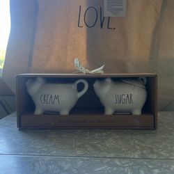 Rae Dunn Cream And Sugar Set