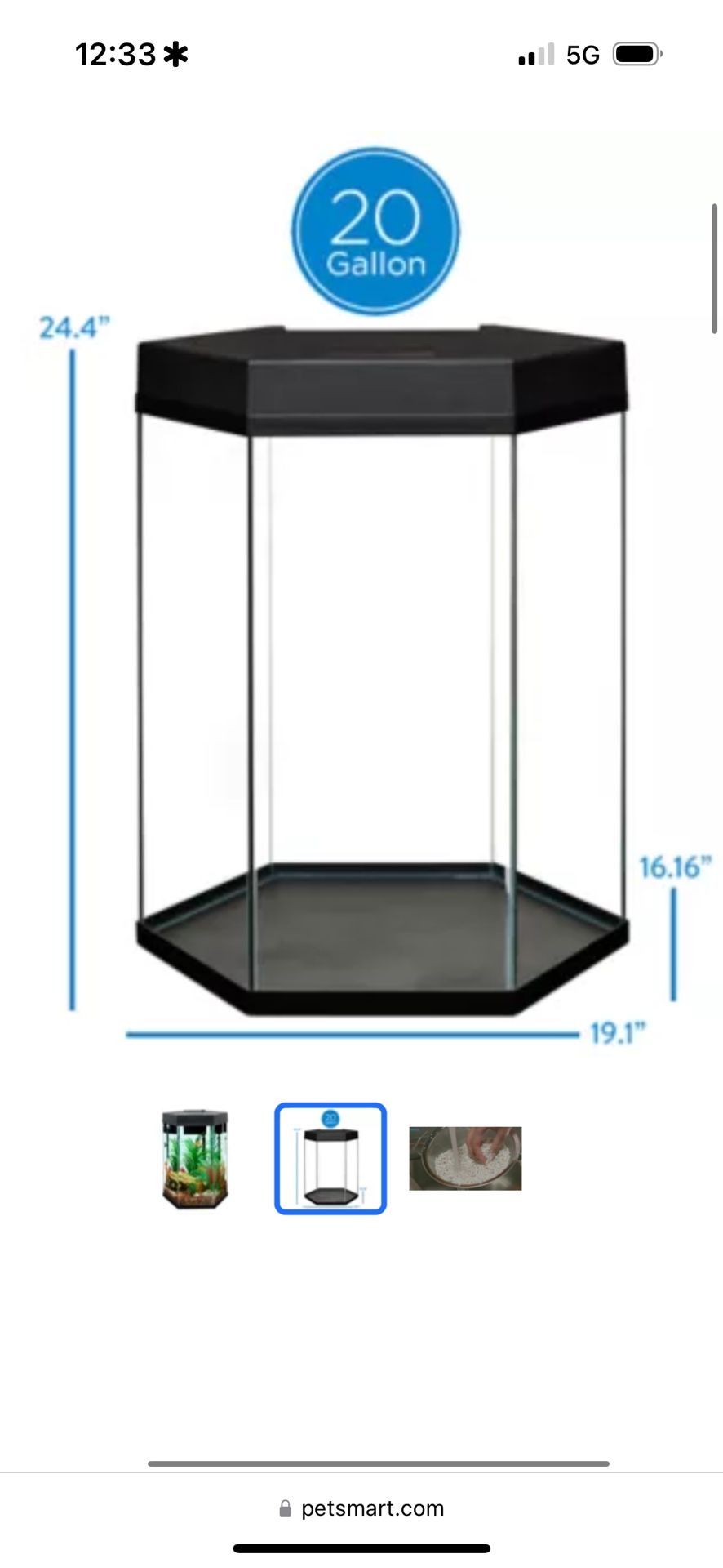 20 Gallon Fish Tank