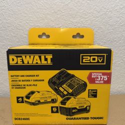Dewalt Battery And Charger Kit 6AH & 4AH