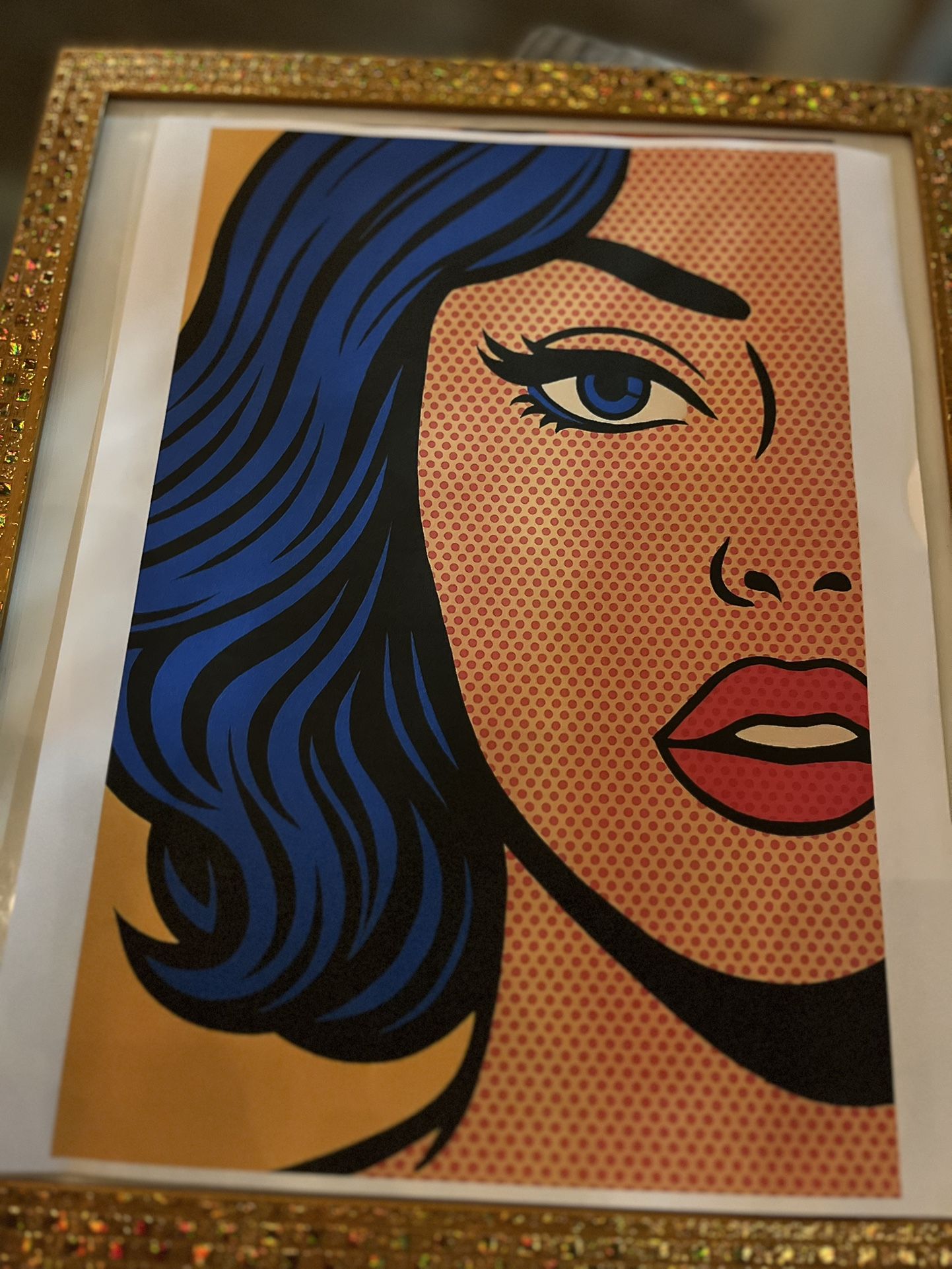 Framed Retro Pop Art Woman