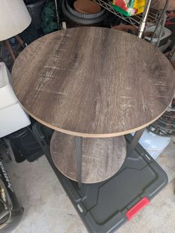 Circular end table