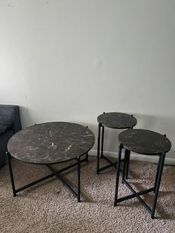 Laminate Marble Coffee And Side Tables