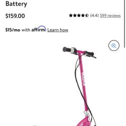 Razor Electric Scooter Pink