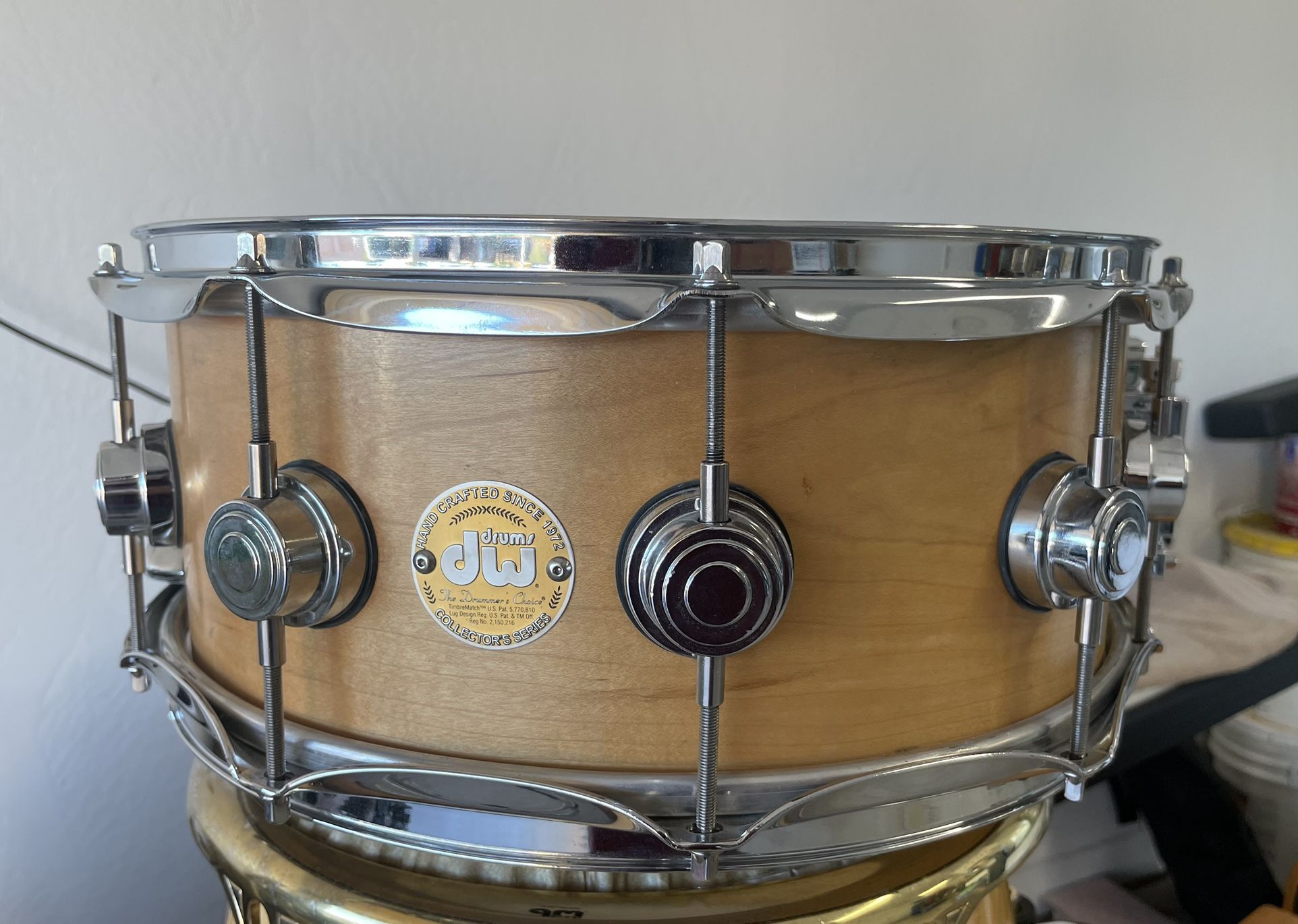 dw drums collectors 2006 snare natural maple c