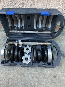 Adjustable Dumbbell Set with Carry Case