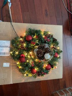 Lighted table Christmas display