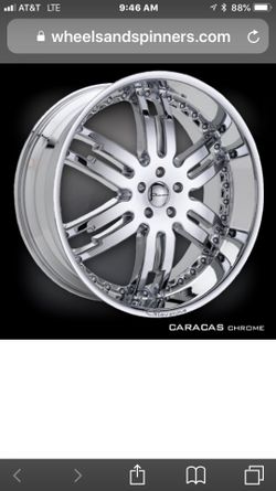 Giovanna Caracas Chrome Wheels