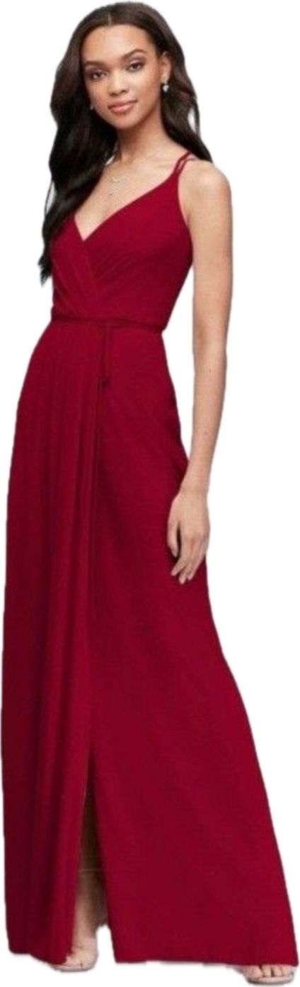 David\'s Bridal DOUBLE-STRAP LONG GEORGETTE BRIDESMAID WRAP DRESS(Size 0)  Brand New is available for purchase on au PAY Market - Imported Goods  Online Store Co.Ltd. | au PAY Market - Online Shopping