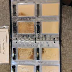 50 22KT Gold Baseball Cards from The Danbury Mínt