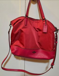 Coach New York Bag with tags never used red