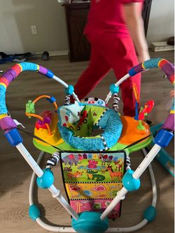 Baby Play Gym Frame Teal White